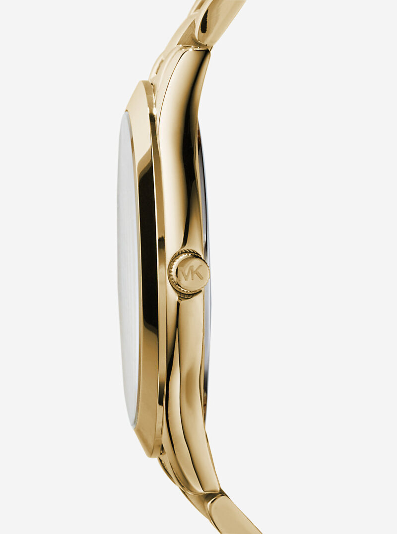 Slim Runway Gold-Tone Stainless Steel Watch - Image 4