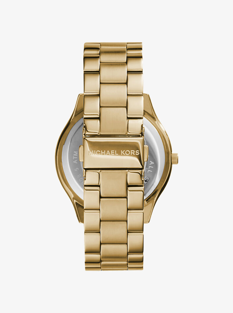 Slim Runway Gold-Tone Stainless Steel Watch - Image 3