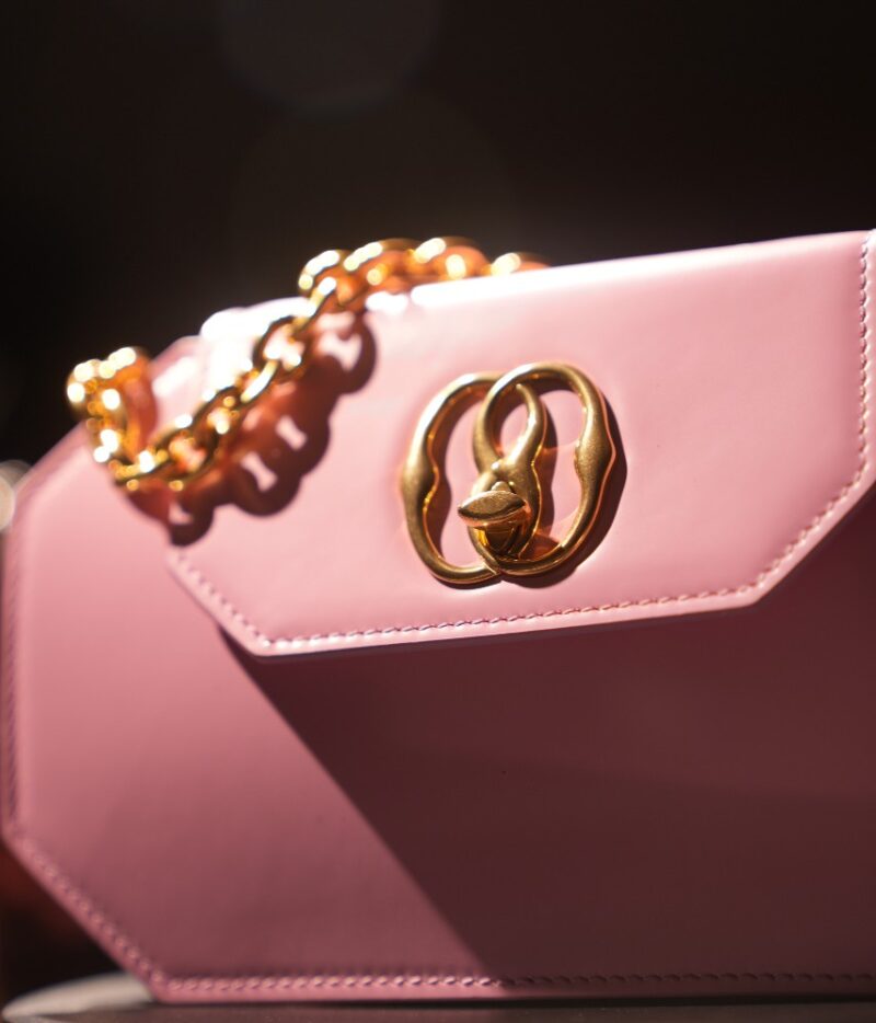 Emblem Octogone leather minibag - Image 2