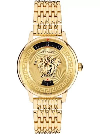 Medusa Gold Stainless Steel Strap Unisex
