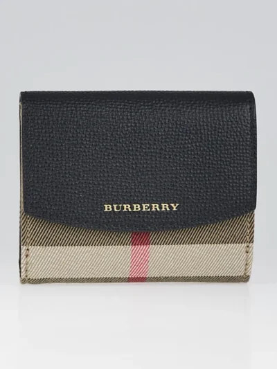 Burberry House Check Luna French Wallet
