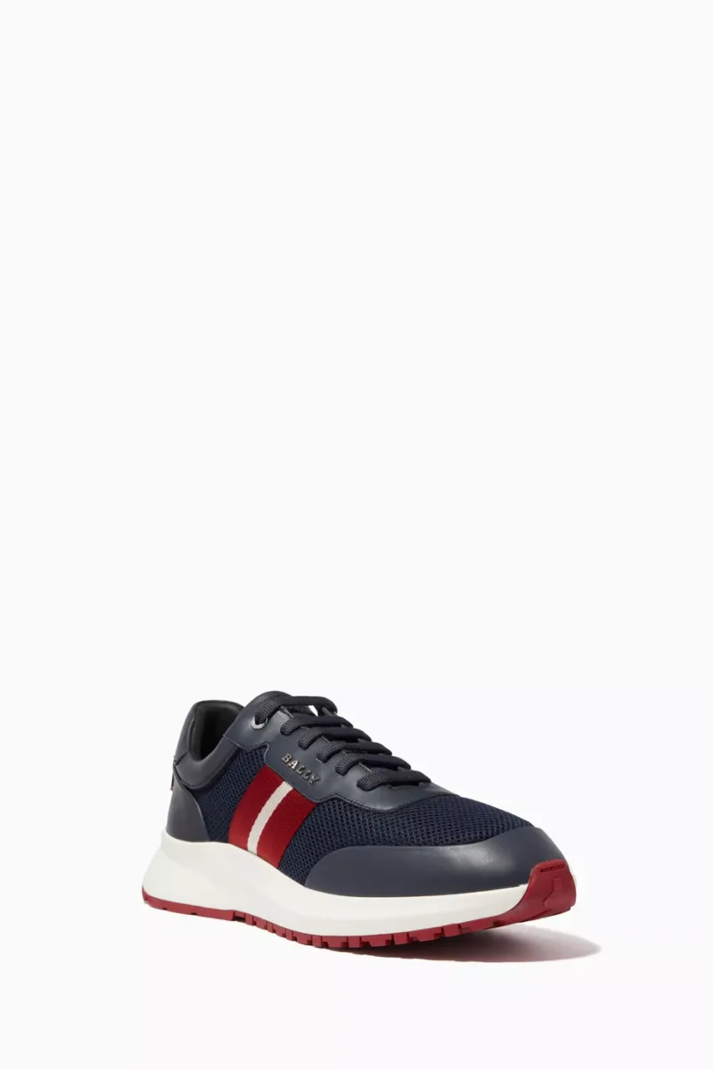 Daryn Low-top Sneakers in Mesh & Leather - Image 4