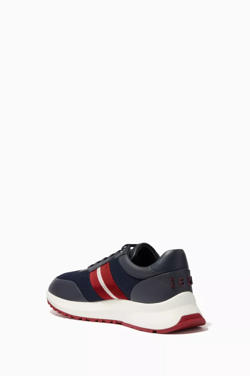 Daryn Low-top Sneakers in Mesh & Leather - Image 3