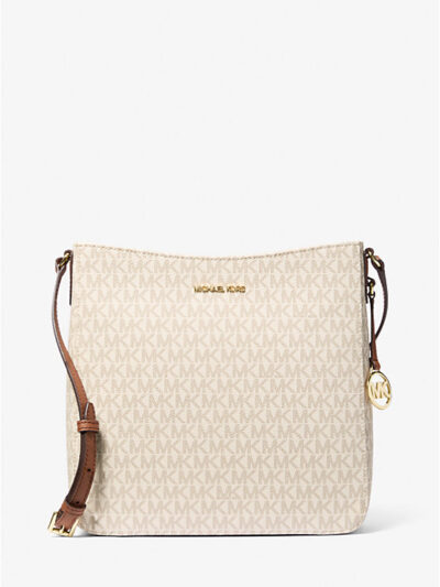 Jet Set Travel Large Logo Messenger Bag Baige
