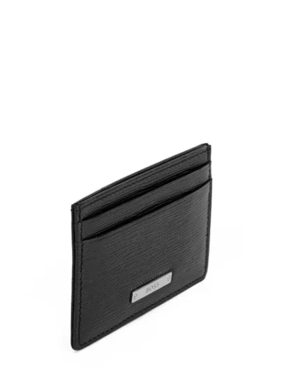 Leather Logo Money Clip Card Holder