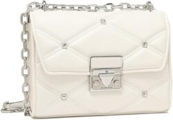Serena Small Flap Shoulder Bag Optic White