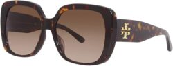 TORY BURCH Sunglasses Women's Dark Tortoise/Brown Gradient
