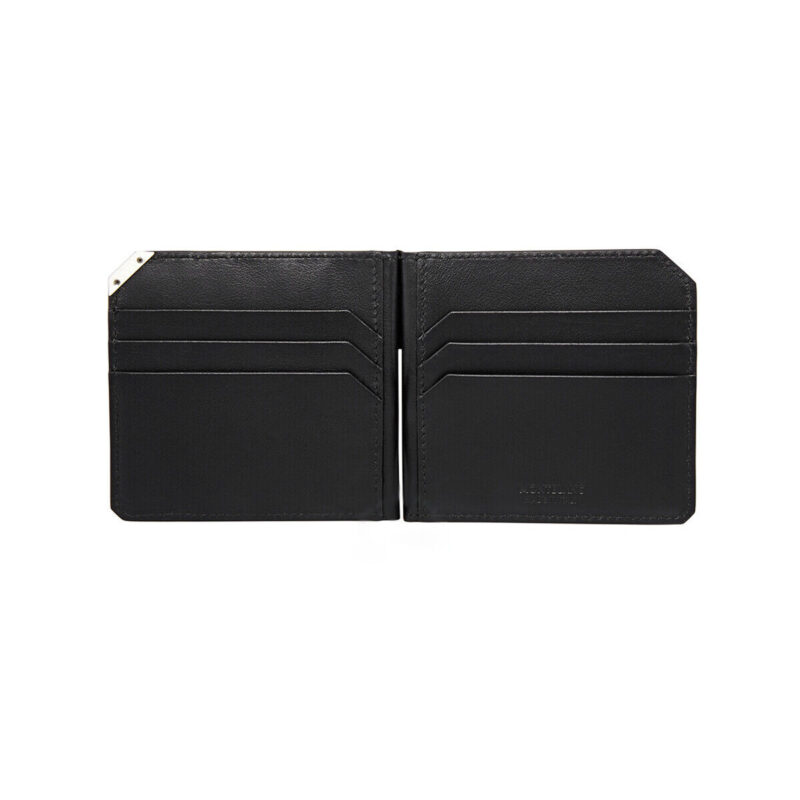 Montblanc Urban Spirit Men's Wallet 6CC Black Leather with Money Clip - Image 3