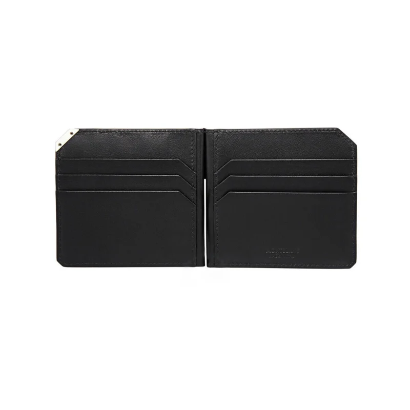 Montblanc Urban Spirit Men's Wallet 6CC Black Leather with Money Clip - Image 3