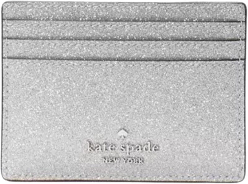Glimmer Glitter Small Slim Card Holder Lunar Light - Image 4