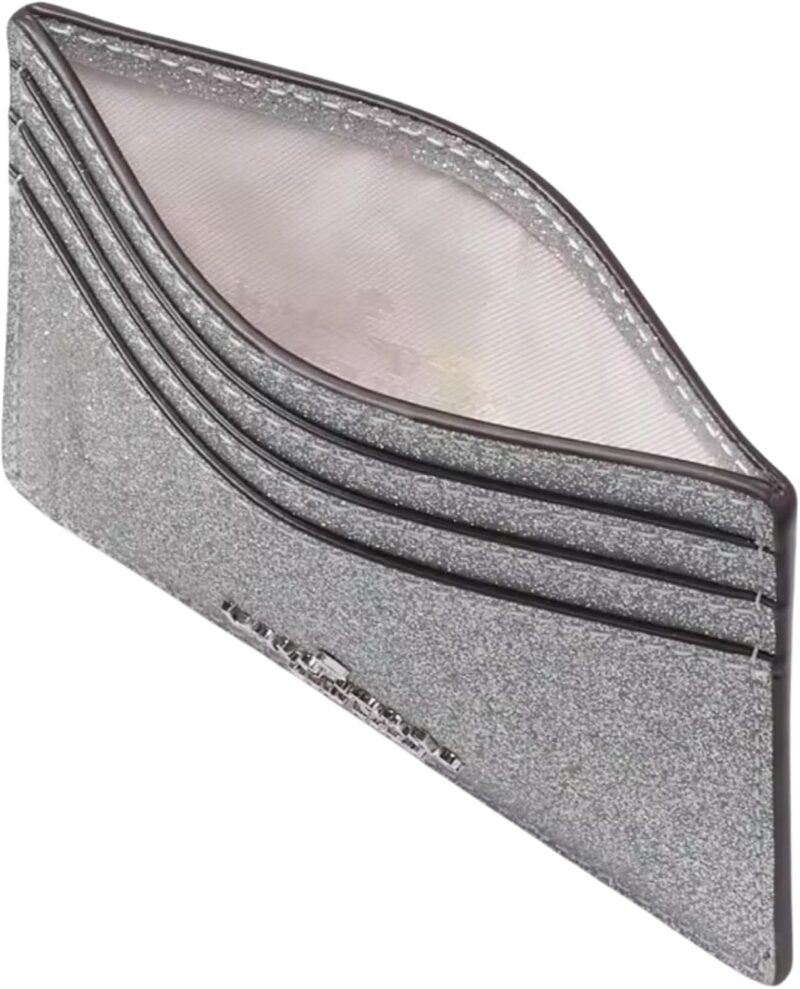 Glimmer Glitter Small Slim Card Holder Lunar Light - Image 3