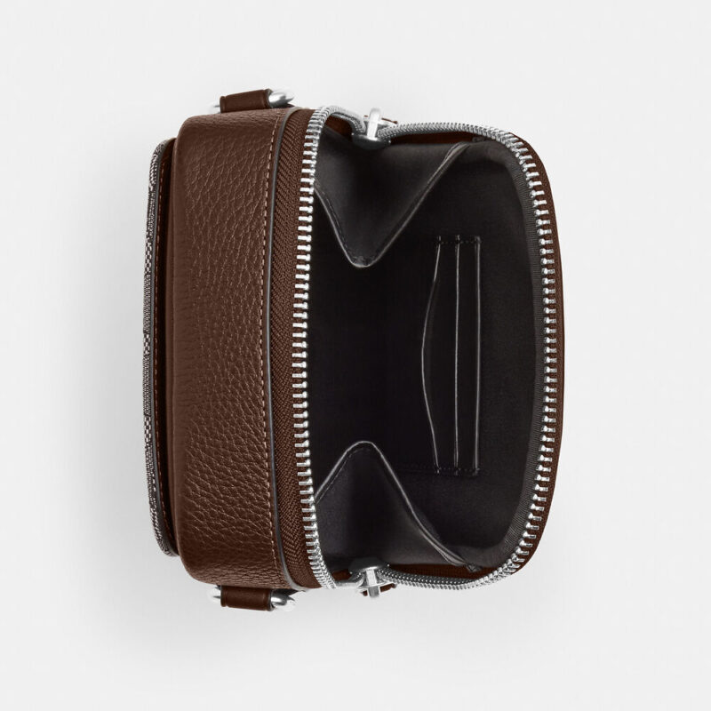 Stanton Crossbody Signature Jacquard & Leather Maple - Image 3