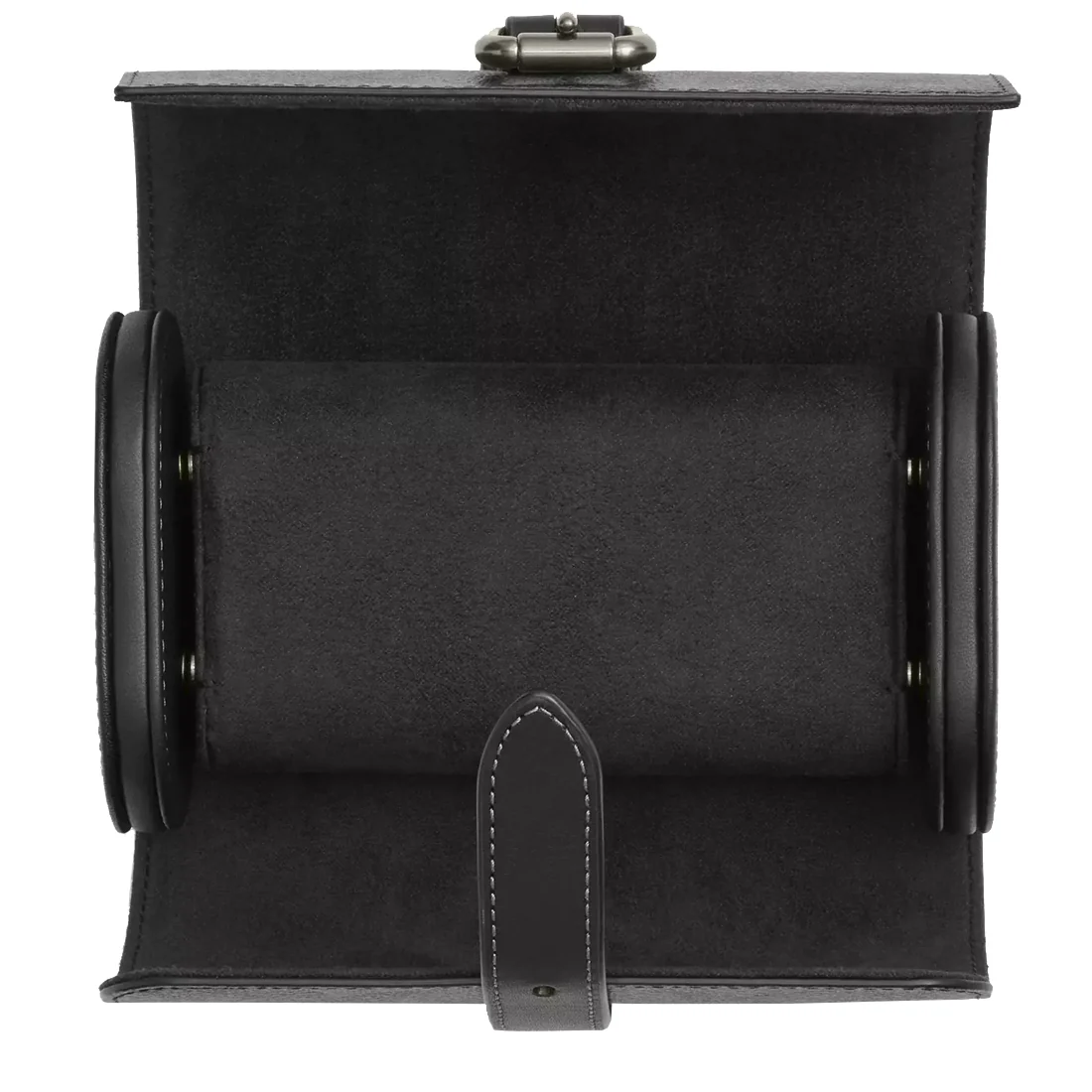 Watch Case In Signature Canvas in Charcoal/ Black - Image 2