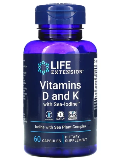 VITAMINS D AND K - 60 CAPSULES