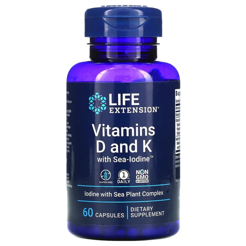 VITAMINS D AND K - 60 CAPSULES
