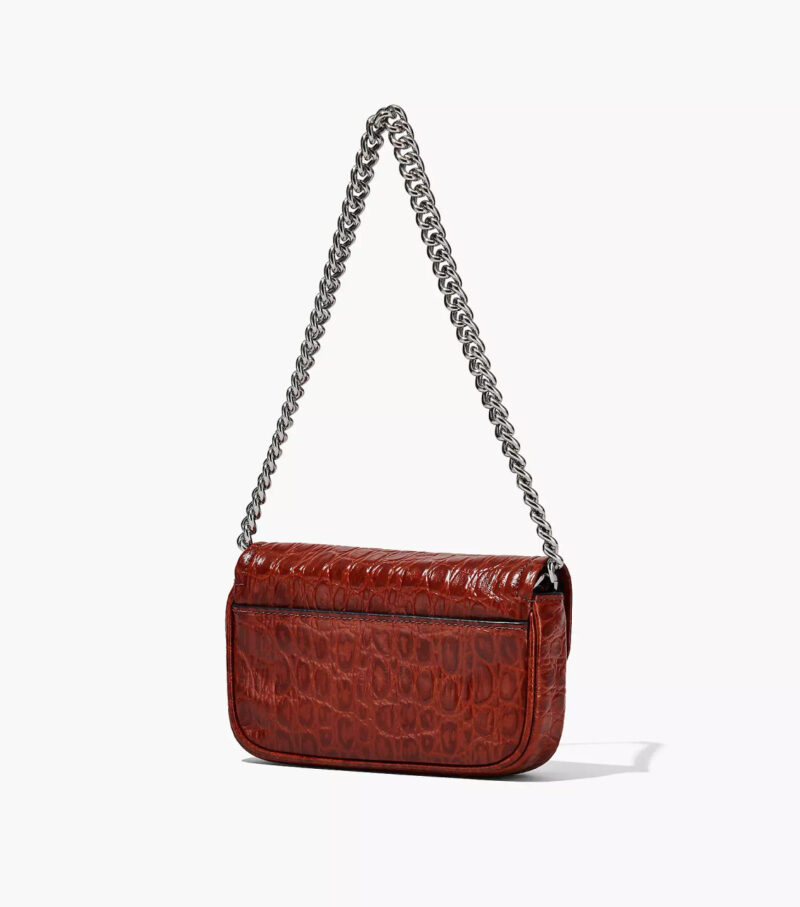 MARC JACOBS Croc-Embossed J Marc Mini Bag - Image 4