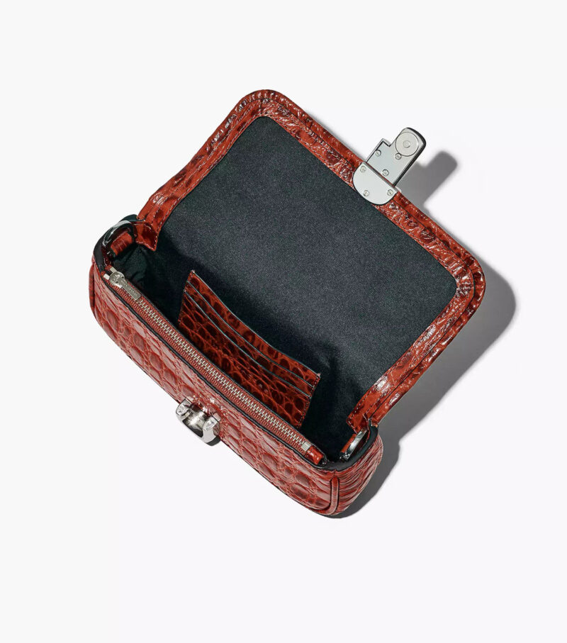MARC JACOBS Croc-Embossed J Marc Mini Bag - Image 2