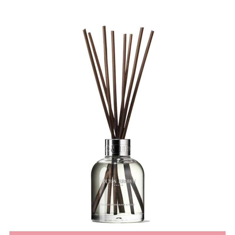 MOLTON BROWN - Delicious Rhubarb & Rose Aroma Reeds & Refill Gift Set - Image 3