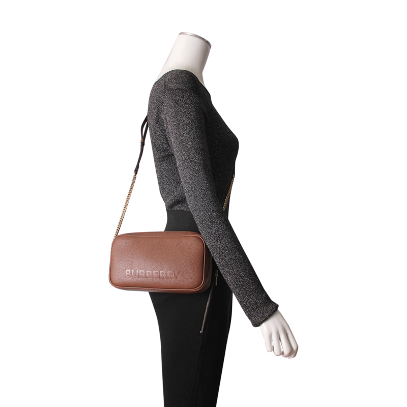 Leather Crossbody Bag Brown - Image 6