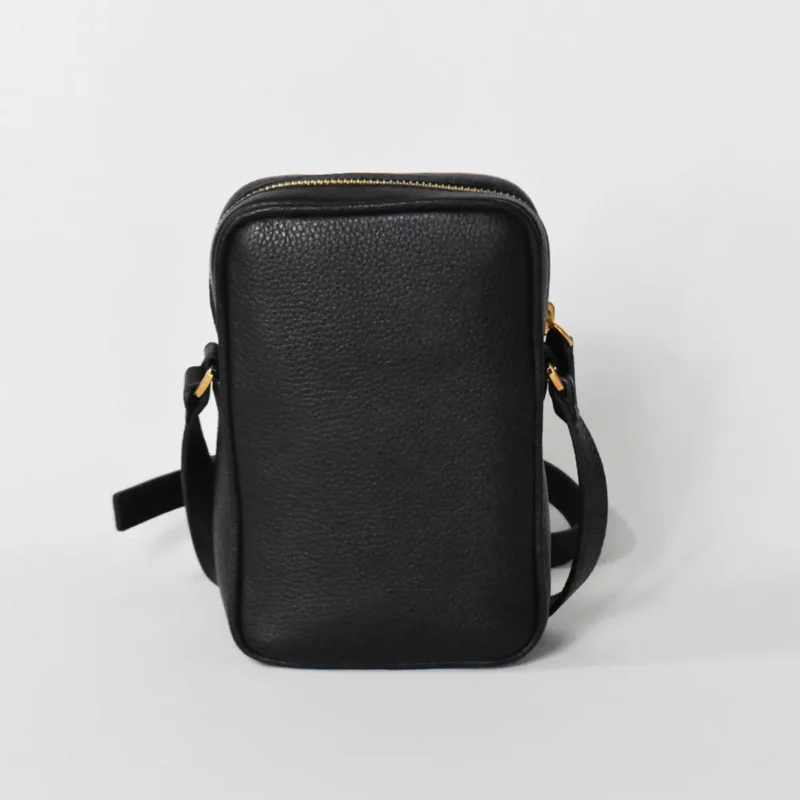 La Medusa black leather mini crossbody bag - Image 3