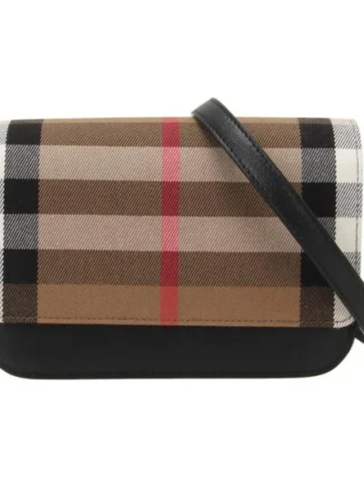 Madison' Leather Shoulder Bag Black