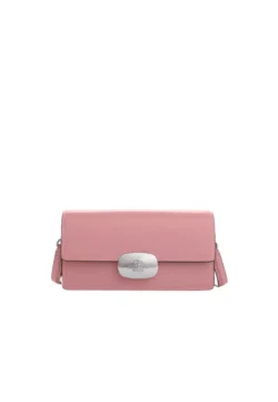 Eliza Small Flap Crossbody Bag In True Pink