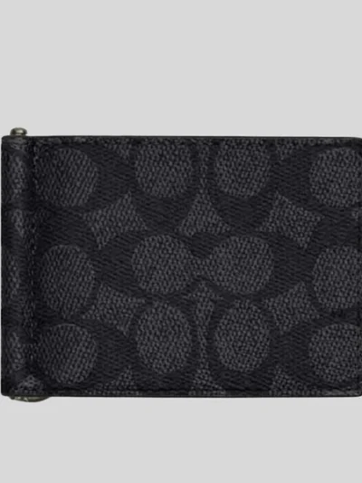 Slim Money Clip Billfold Wallet In Signature Canvas
