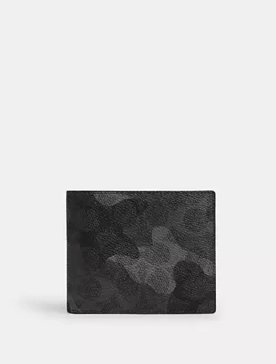 3 In 1 Wallet In Signature Camo Print