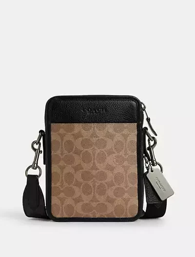 Sullivan Crossbody In Blocked Signature Canvas
