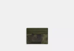 Slim Id Card Case In Signature Canvas