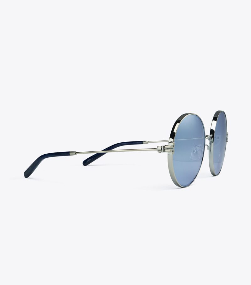 TORY BURCH ELEANOR METAL ROUND SUNGLASSES - Image 5