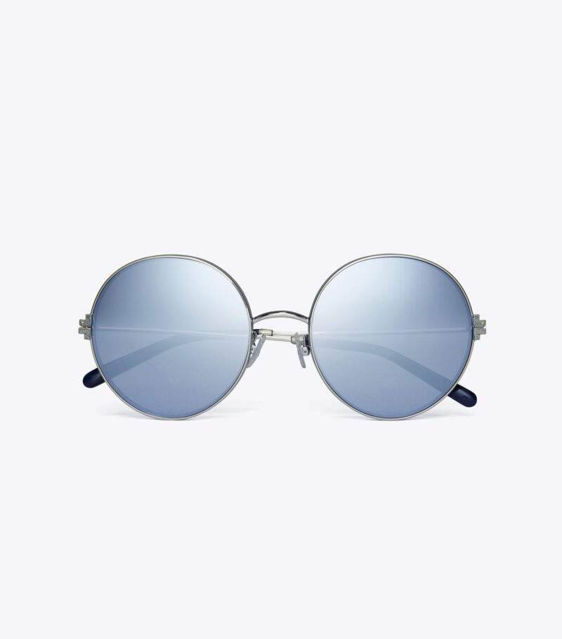 TORY BURCH ELEANOR METAL ROUND SUNGLASSES - Image 4