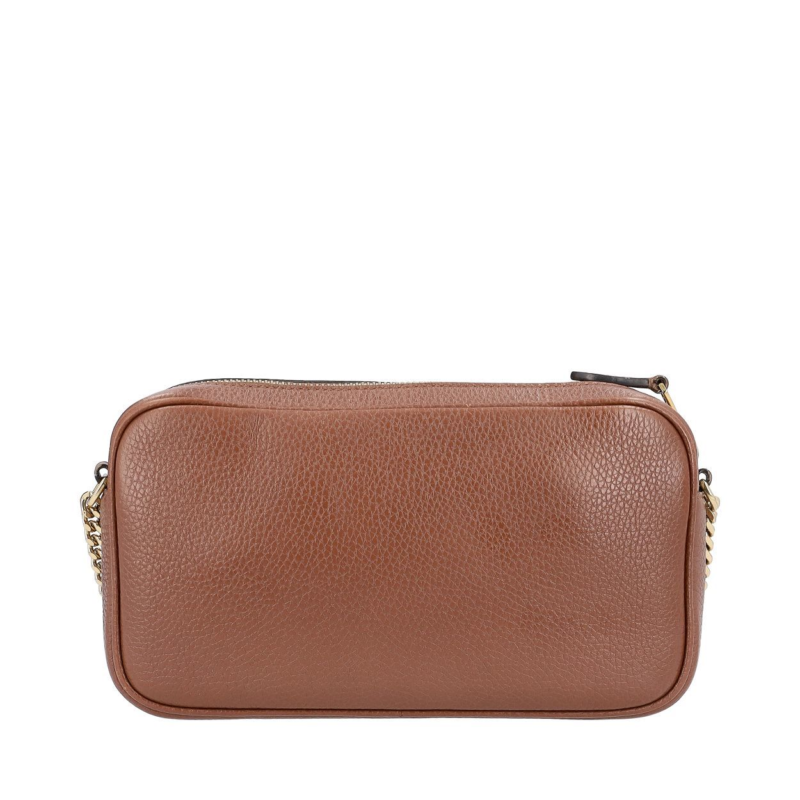 Leather Crossbody Bag Brown - Image 3