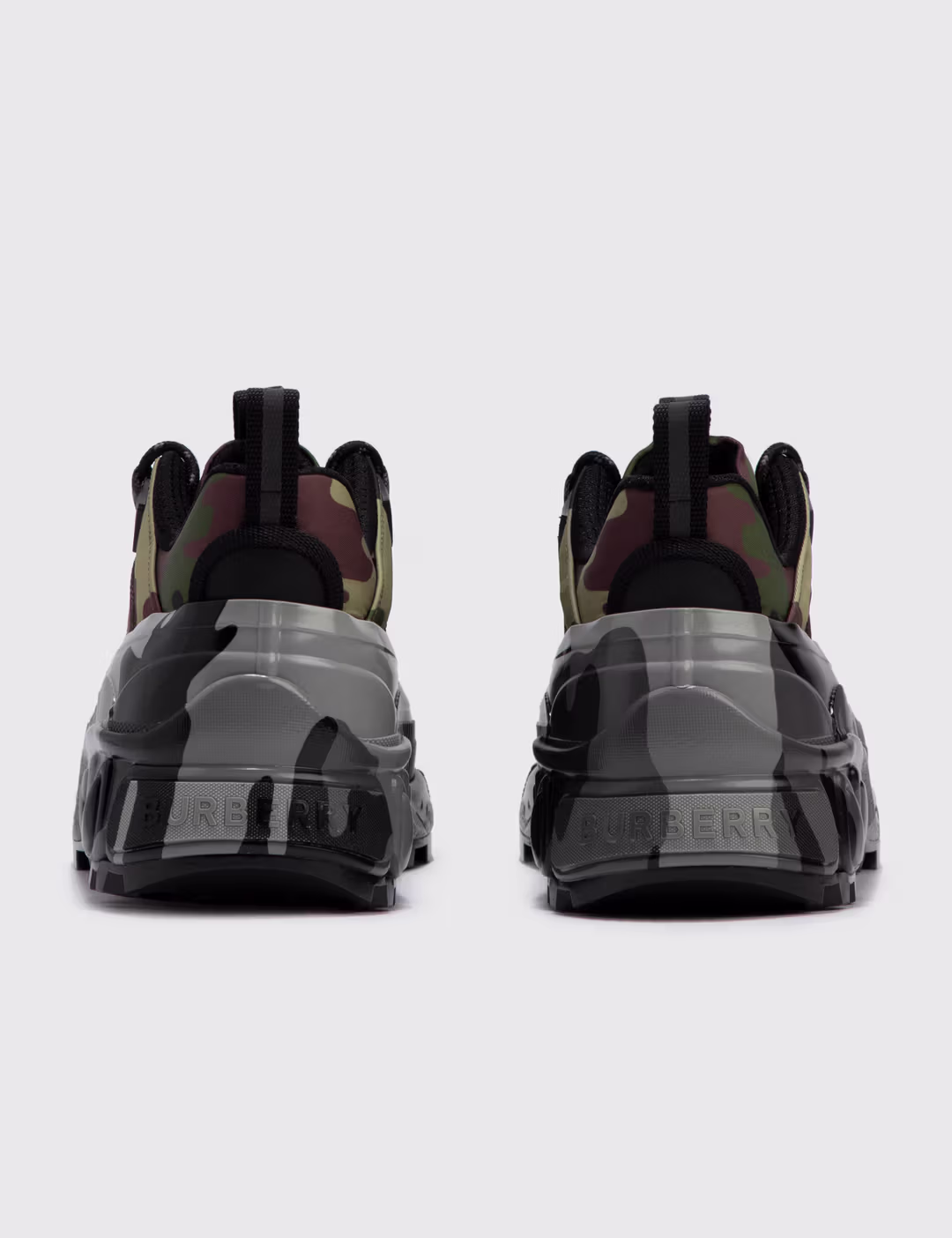 Burberry Arthur Vintage Checked Cotton & Leather Low-Top Sneakers - Image 3