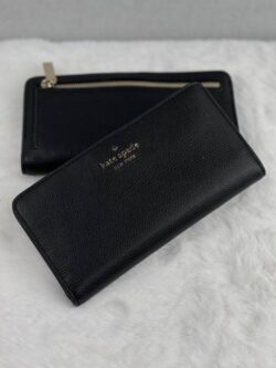 Kate Spade Darcy Large Slim Bifold Wallet in Black