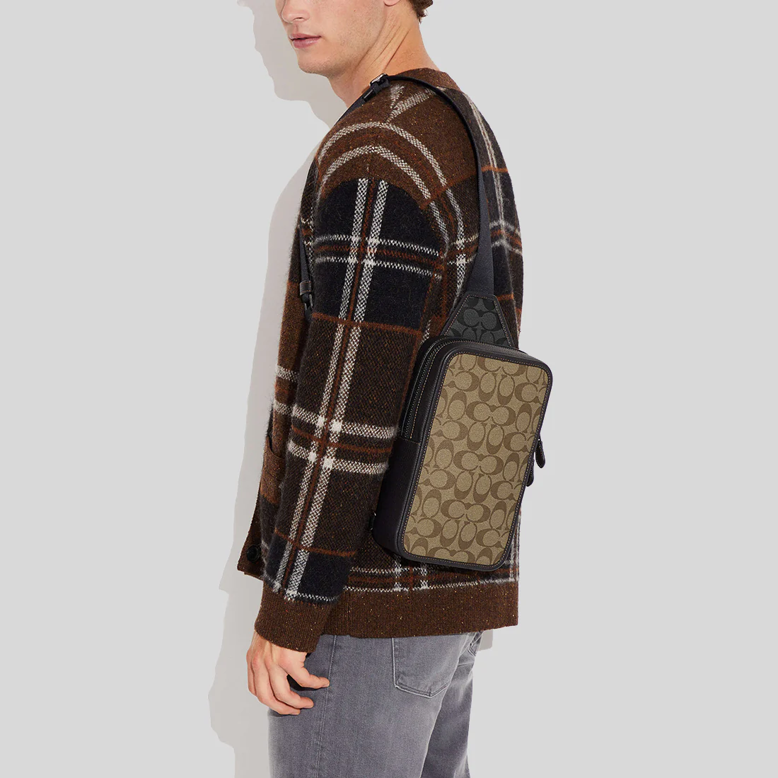 Sullivan Pack Blocked Signature Canvas Khaki/Charcoal - Image 2