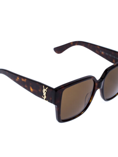 Saint Laurent Havana/Brown SL M9 Square Sunglasses