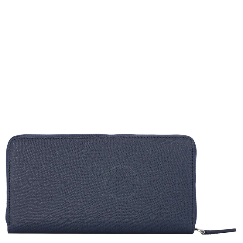 Blue Leather 12cc Sartorial Zip-Around Wallet - Image 4