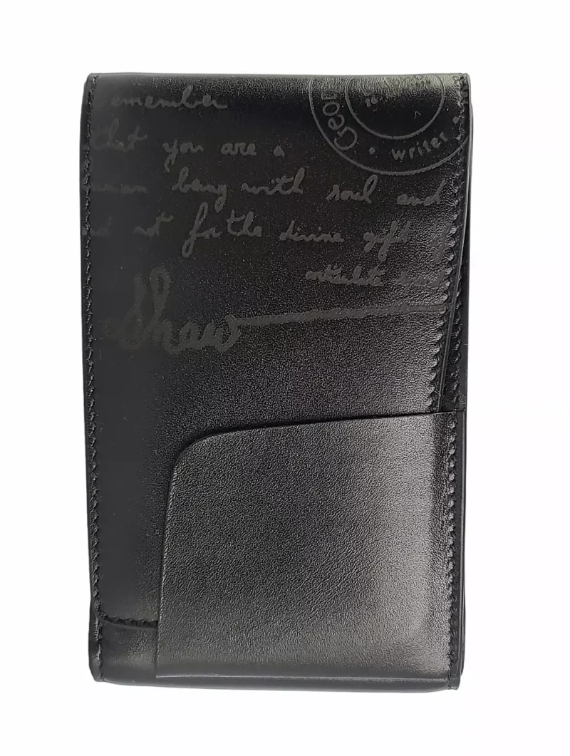 MONTBLANC LTD WRITERS EDITION BERNARD SHAW LEATHER WALLET BLACK 103411 NO BOX - Image 5