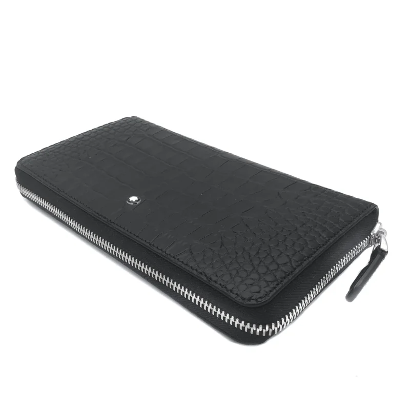 Montblanc Woman Wallet Selection Alligator printed Leather 12cc Zip 126646