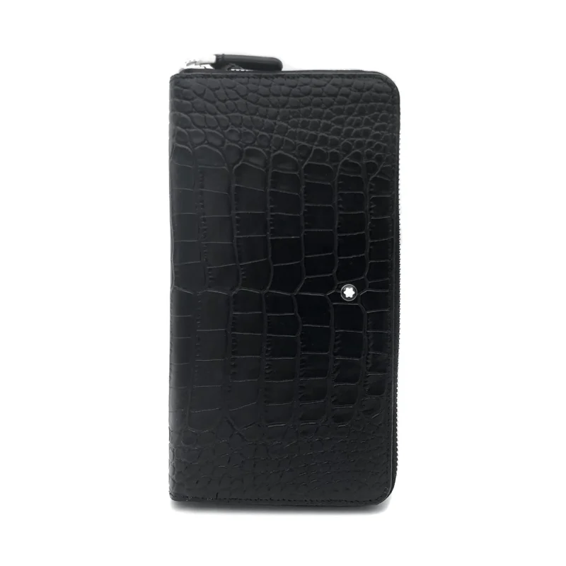 Montblanc Woman Wallet Selection Alligator printed Leather 12cc Zip 126646 - Image 5