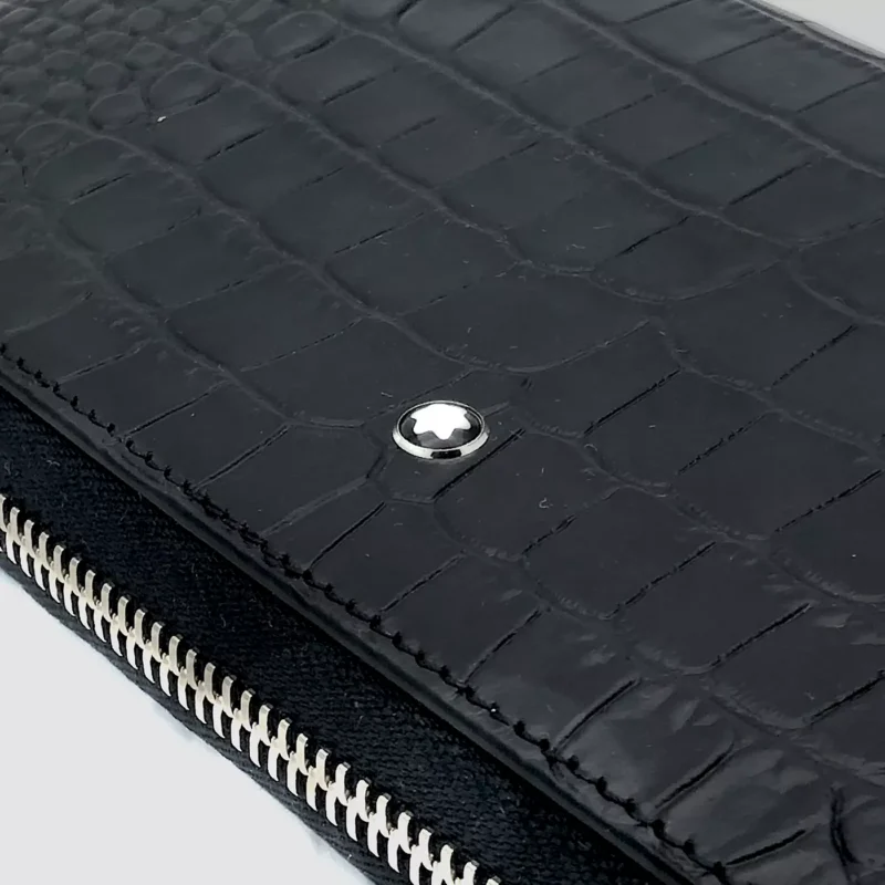 Montblanc Woman Wallet Selection Alligator printed Leather 12cc Zip 126646 - Image 4