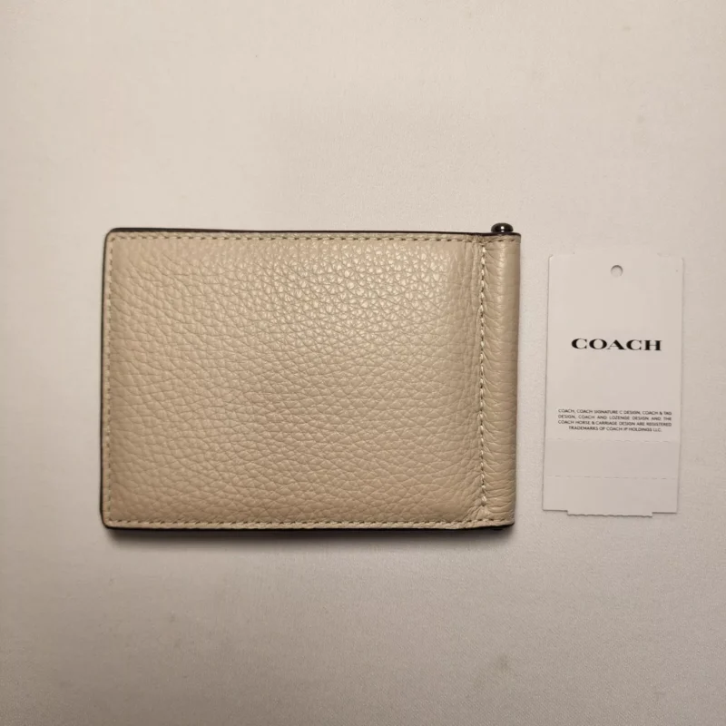 MEN Slim Money Clip Billfold Wallet in QB/ Steam - Image 3