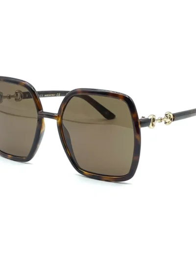 Gucci GG0890S 002 Women's Havana Frame / Brown Lens Sunglasses