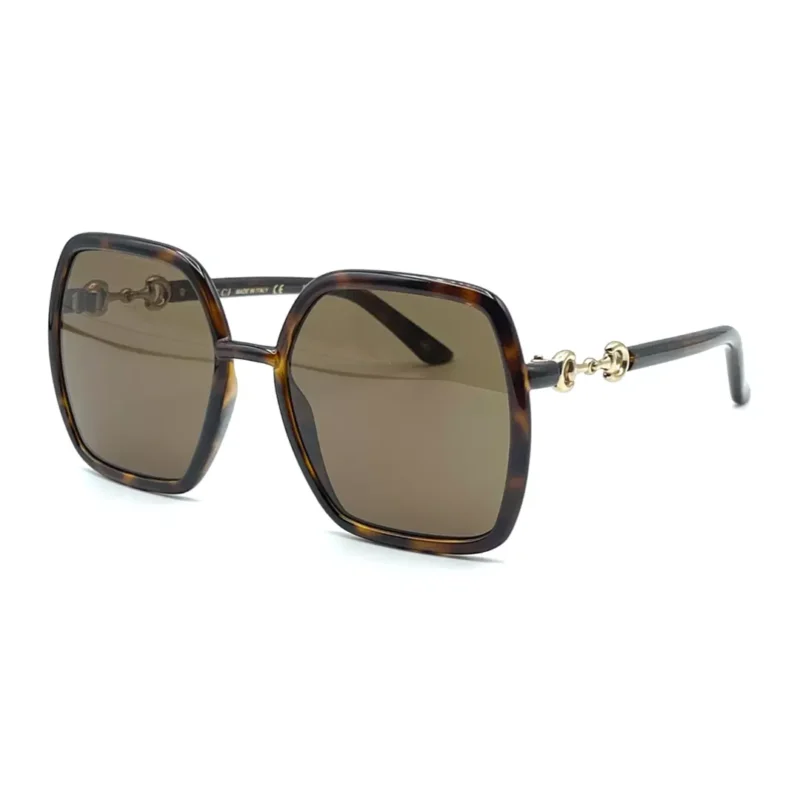 Gucci GG0890S 002 Women's Havana Frame / Brown Lens Sunglasses