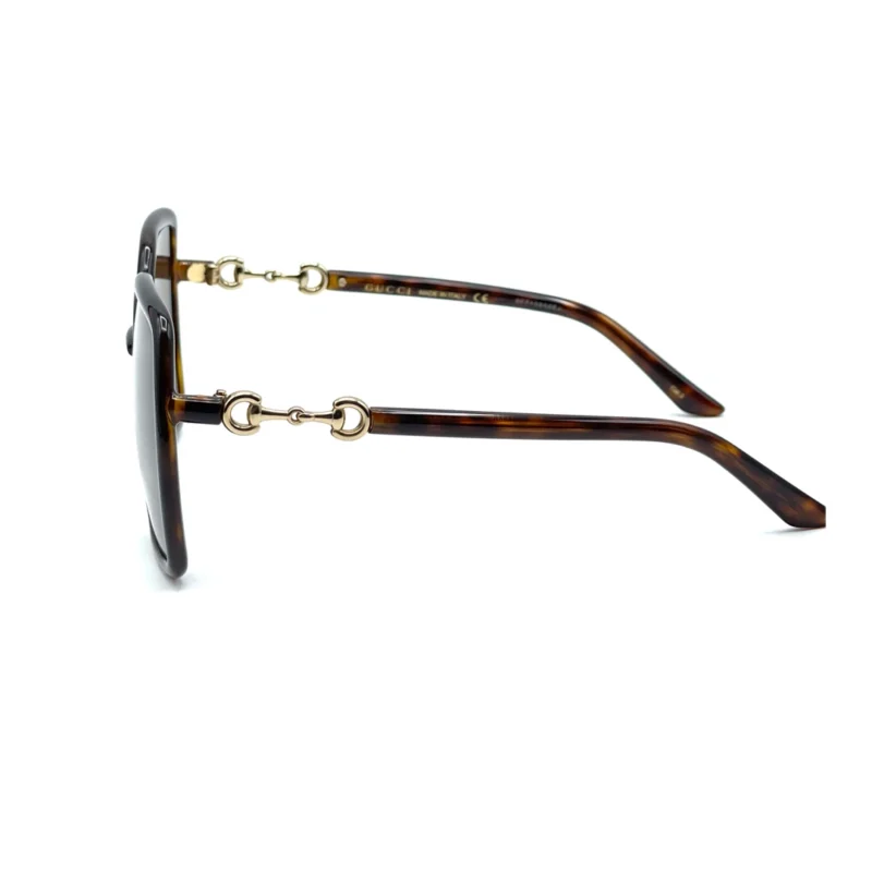 Gucci GG0890S 002 Women's Havana Frame / Brown Lens Sunglasses - Image 4