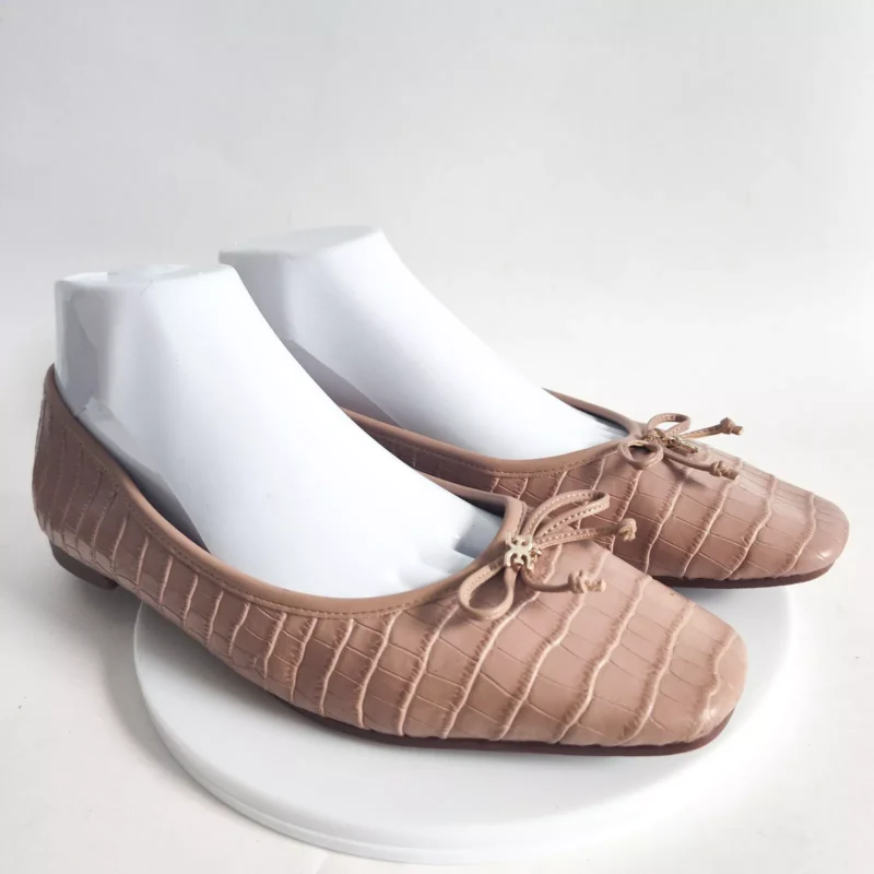 Sam Edelman Animal Print Flats Jillie Slip On Flats Shoes Maple Croc