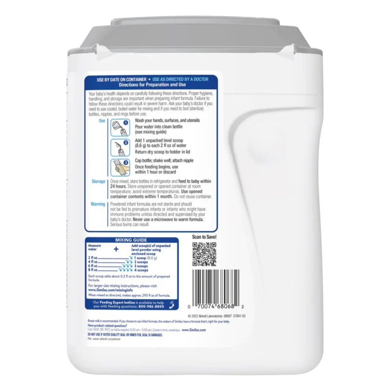 Similac 360 Total Care with 5 HMO's, Non-GMO Infant Formula Powder, 40 oz - Image 4