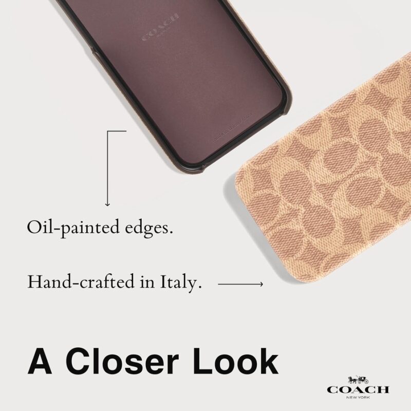 Coach Signature Canvas Slim Wrap iPhone 16 Pro Case - Designer Phone Case - Signature Tan - Image 6
