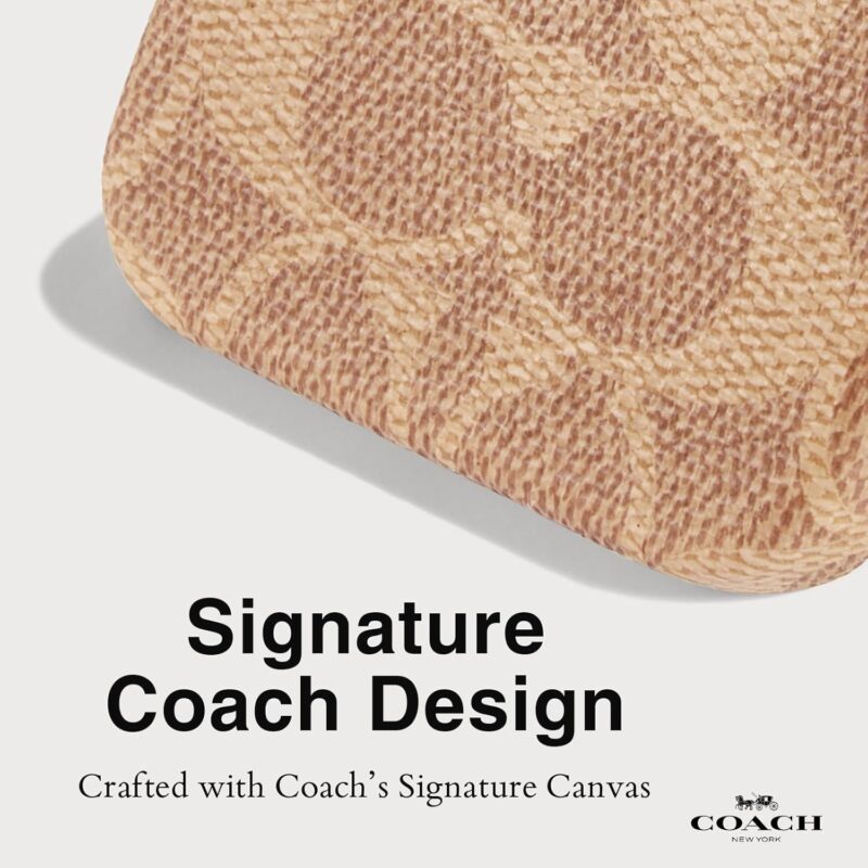Coach Signature Canvas Slim Wrap iPhone 16 Pro Max Case - Designer Phone Case - Signature Tan - Image 2